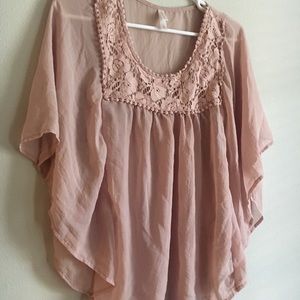 Blush, Batwing Blouse